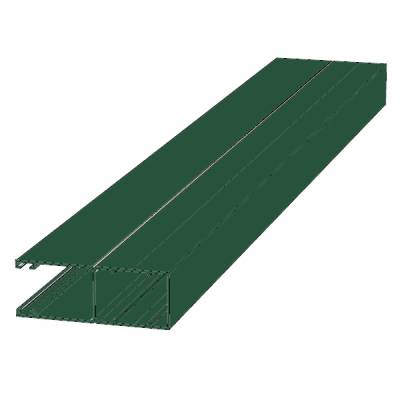 Направляющий профиль с щеткой Doorhan RG53MS05 зеленый, Цвет: зеленый