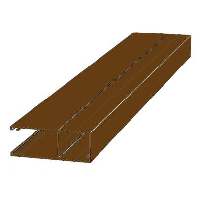 Направляющий профиль с щеткой Doorhan RG65MS02 коричневый, Цвет: коричневый