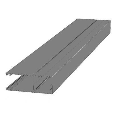 Направляющий профиль с щеткой Doorhan RG65MS03 серый, Цвет: серый
