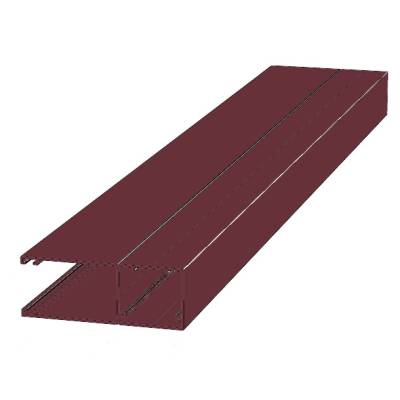 Направляющий профиль с щеткой Doorhan RG65MS07 бордовый, Цвет: бордовый