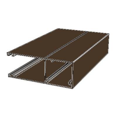 Направляющий профиль с щеткой Doorhan RG65MS40 темный орех (DARK OAK), Цвет: темный орех (DARK OAK)