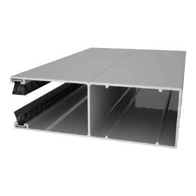 Направляющий профиль с щеткой Doorhan RG70MS01 белый, Цвет: белый