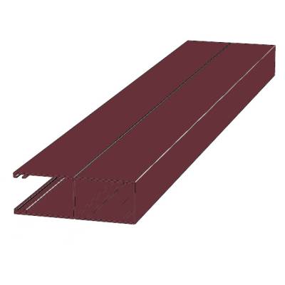 Направляющий профиль с щеткой Doorhan RG70MS07 бордовый, Цвет: бордовый