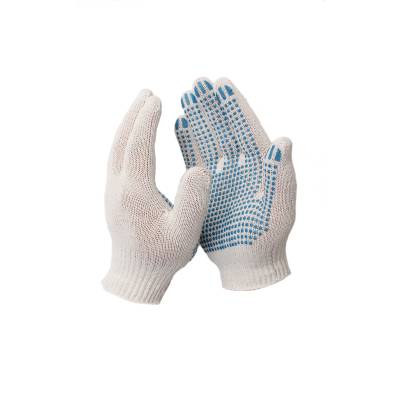 Перчатки рабочие ХБ 10 класс вязки, 3 нити с ПВХ, изображение 3