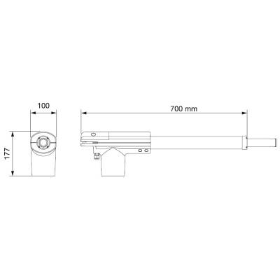 Комплект автоматики для распашных ворот NICE TOO3000KLT, изображение 5