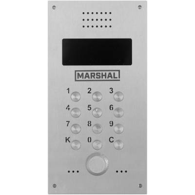 Панель наборная МАРШАЛ CD-2255-PR с камерой, Видеокамера: есть, Тип ключевого контроллера: PR (Proxi), Размер панели: 110х220, Цвет: серый