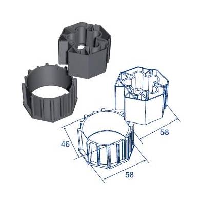 Переходник SOMFY 9751001 для 60 октогонального вала, изображение 2