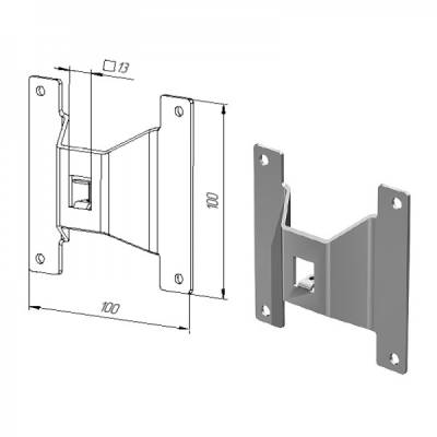 Пластина крепления DOORHAN BP100 для пружинно-инерционных механизмов, изображение 3 от магазина Брами Маркет Пластина крепления DOORHAN BP100 для пружинно-инерционных механизмов, изображение 3