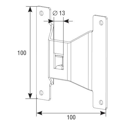 Пластина крепления DOORHAN BP100 для пружинно-инерционных механизмов, изображение 2 от магазина Брами Маркет Пластина крепления DOORHAN BP100 для пружинно-инерционных механизмов, изображение 2