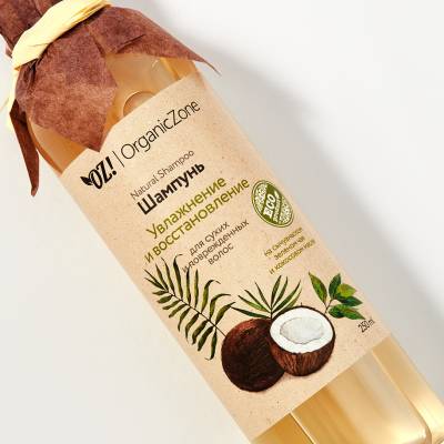 Шампунь "Увлажнение и восстановление" для сухих и поврежденных волос OZ! OrganicZone, 250 мл, Варианты: Шампунь Увлажнение и восстановление, изображение 3