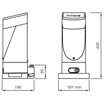 Комплект привода с блоком управления NICE SLH400BDKCE для откатных ворот, изображение 10