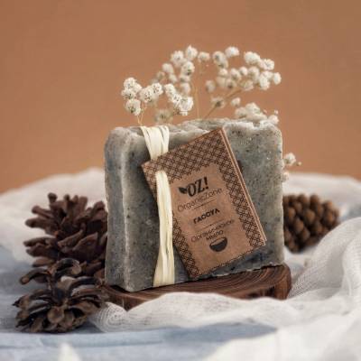 Натуральное мыло "Гассул" с черной глиной OZ! OrganicZone, 100 г, Варианты: Натуральное мыло Гассул, изображение 2