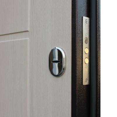 Входная стальная дверь АСД «Комфорт» для квартиры, Вид остекления: без стекла, Цвет: медный антик, Размер блока: 880х2050, Сторона открывания: правая (петли справа), изображение 4