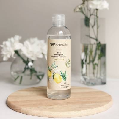 Тоник "Мятный чай" для жирной и проблемной кожи лица OZ! OrganicZone, 250 мл, Варианты: Тоник для лица Мятный чай, изображение 2
