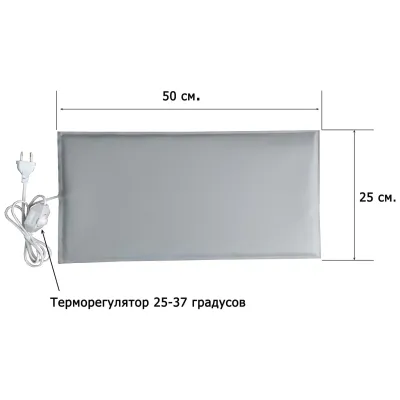 Электроподогреватель ТеплоМакс для молодняка птицы 50х25 см с терморегулятором, изображение 3
