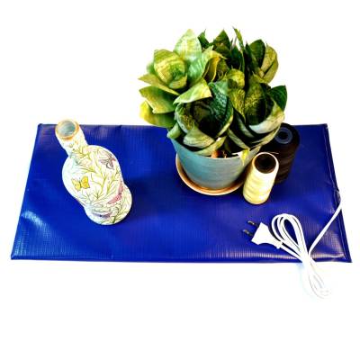 Электроподогреватель ТеплоМакс для проращивания семян рассады 50х25 см, Варианты: подогреватель 50х25 см, Цвет: синий, изображение 6