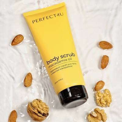 Кремовый скраб для тела с маслом макадамии PERFECT4U, 210 мл, изображение 3