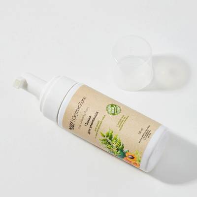 Пенка для умывания для сухой и чувствительной кожи с экстрактами зеленого чая, череды и ромашки OZ! OrganicZone, 150 мл, Варианты: Пенка для умывания для сухой и чувствительной кожи, изображение 2 от магазина Брами Маркет Пенка для умывания для сухой и чувствительной кожи с экстрактами зеленого чая, череды и ромашки OZ! OrganicZone, 150 мл, Варианты: Пенка для умывания для сухой и чувствительной кожи, изображение 2