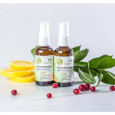 Пилинг для лица с АНА-кислотами для жирной и проблемной кожи OZ! OrganicZone, 50 мл, Варианты: Пилинг с АНА-кислотами для жирной и проблемной кожи лица, изображение 3