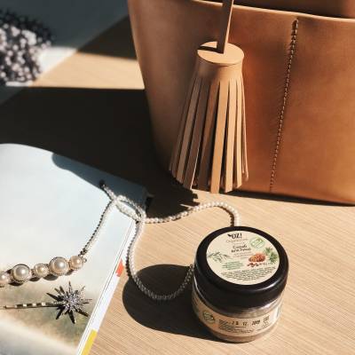 Скраб для жирной и проблемной кожи лица на скорлупе кедрового ореха и эфирном масле эвкалипта OZ! OrganicZone, 90 мл, Варианты: Скраб для жирной и проблемной кожи лица, изображение 2