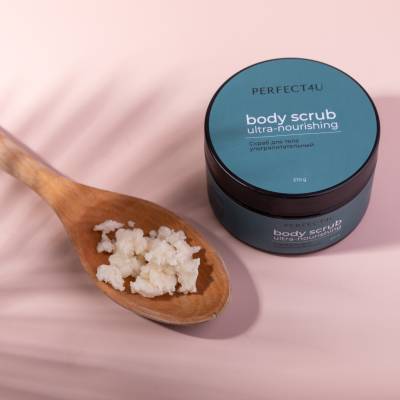 Соляной скраб для тела ультрапитательный PERFECT4U, 370 г, Варианты: Соляной скраб ультрапитательный, изображение 4