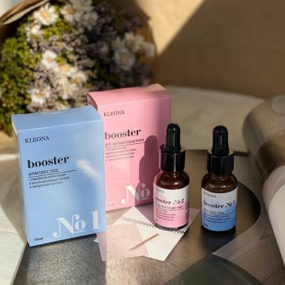 Бустер №1 "Антистресс уход" для лица, области вокруг глаз и зоны декольте KLEONA, 15 мл, Варианты: Бустер №1 Антистресс уход, изображение 5