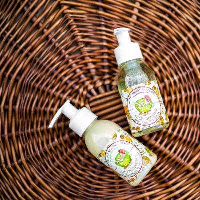 Натуральный гель для душа "Апельсиновый" для всех типов кожи KLEONA, 100 мл, Варианты: Гель для душа Апельсиновый, изображение 2