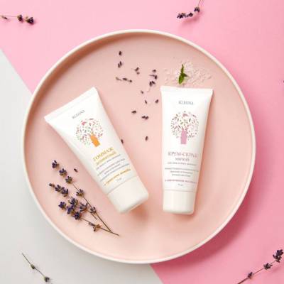 Гоммаж деликатный для лица и зоны декольте с гранулами жожоба KLEONA, 75 мл, Варианты: Гоммаж деликатный для лица и зоны декольте, изображение 5