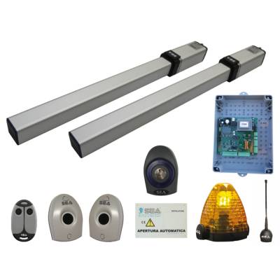 Комплект для автоматизации распашных ворот SEA Kit Mini Tank AC 10103120, Варианты: KIT MINI TANK AC, Цвет: серебристый