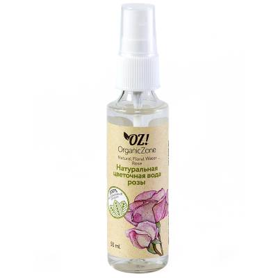 Натуральная цветочная вода Розы OZ! OrganicZone, 50 мл, Варианты: Натуральная цветочная вода Розы
