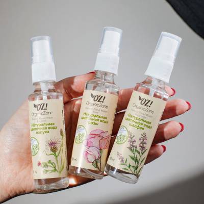 Натуральная цветочная вода Розы OZ! OrganicZone, 50 мл, Варианты: Натуральная цветочная вода Розы, изображение 4
