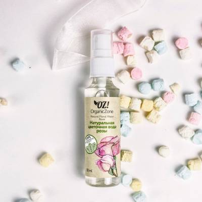 Натуральная цветочная вода Розы OZ! OrganicZone, 50 мл, Варианты: Натуральная цветочная вода Розы, изображение 3