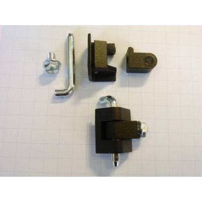 Петля угловая ТРИЗАМ TRZ0005 под толщину металла 1,5 мм, черная, металл (ось 21-металл), ПУ07.1.5.21.15, изображение 2