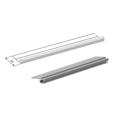 Профиль верхний DOORHAN RHE3001 для крепления профиля к валу, изображение 2