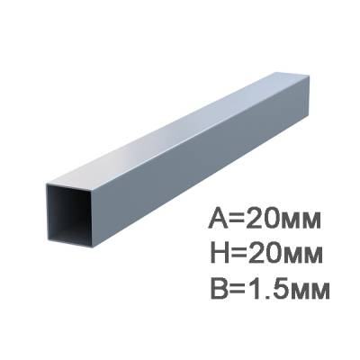 Труба профильная 20х20х1.5 мм, изображение 3