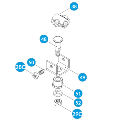 Втулка пластиковая CAME 119RID259 для приводов серии АMICO, изображение 2