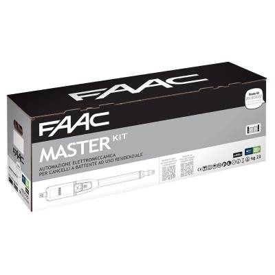 Комплект электромеханического привода FAAC MASTER KIT 230V GREEN для распашных ворот, изображение 2