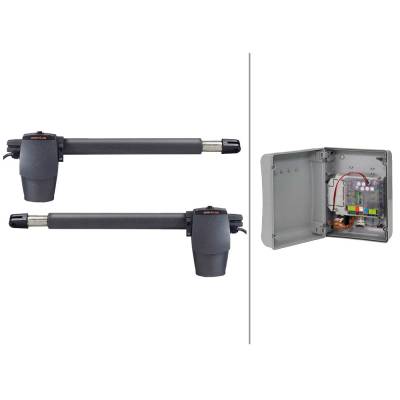 Комплект электромеханического привода GENIUS G-BAT 324 ENV для распашных ворот с механическими упорами, изображение 7