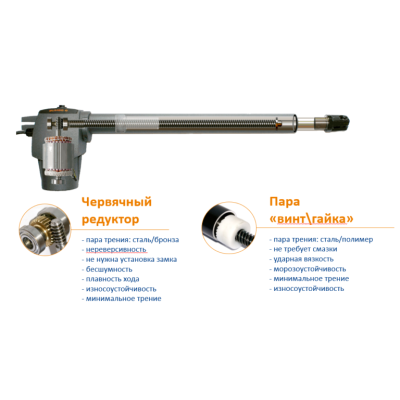 Комплект электромеханического привода GENIUS G-BAT 300 для распашных ворот с механическими упорами, изображение 9