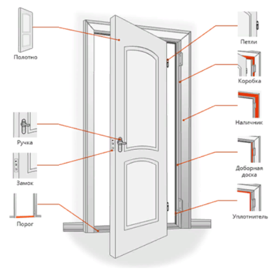 Межкомнатная калевочная дверь Даяна ДГ Сапель 550х1900 мм АП-27, Вид остекления: без стекла, Цвет: сапель, Размер полотна: 550х1900, изображение 3