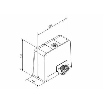 Привод с блоком управления GENIUS BLIZZARD 500C для откатных ворот, артикул 6110082, изображение 5