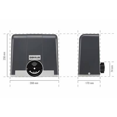 Привод с блоком управления GENIUS BLIZZARD 500C для откатных ворот, артикул 6110082, изображение 4