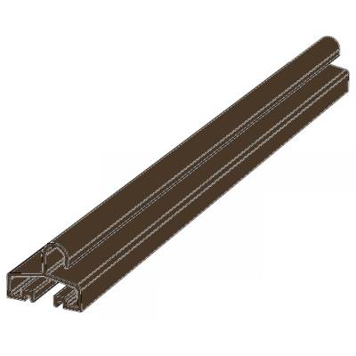 Профиль концевой DOORHAN RA77KN40 темный орех (DARK OAK), Цвет: темный орех (DARK OAK)