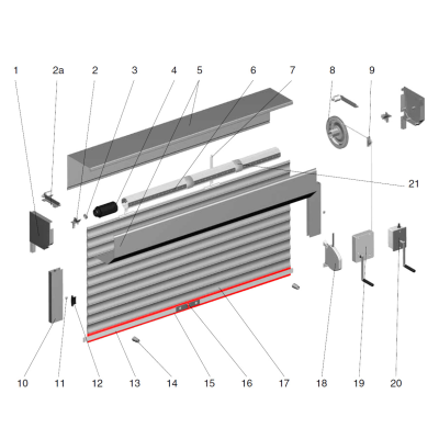 Профиль концевой DOORHAN RA50EN05 зеленый, Цвет: зеленый, изображение 4