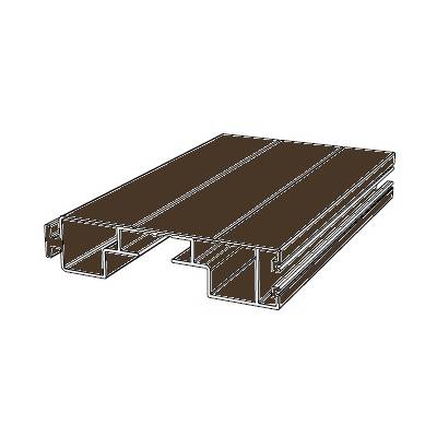 Профиль концевой DOORHAN RA77EM40 темный орех (DARK OAK), Цвет: темный орех (DARK OAK)