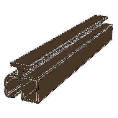 Профиль роллетный замковый DOORHAN RH10KN02 коричневый, Цвет: коричневый