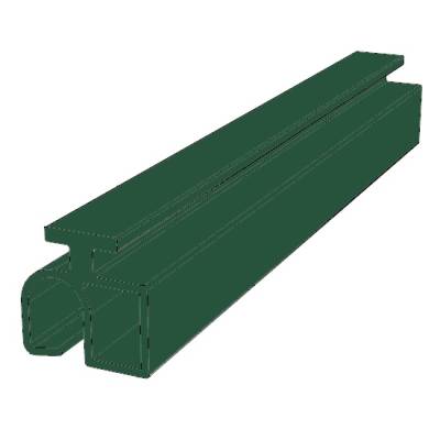Профиль роллетный замковый DOORHAN RH10KN05 зеленый, Цвет: зеленый