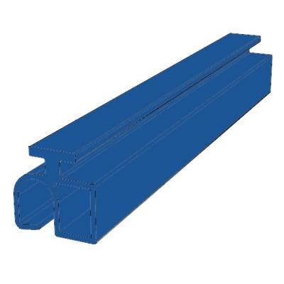 Профиль роллетный замковый DOORHAN RH10KN06 синий, Цвет: синий