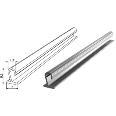 Профиль роллетный замковый DOORHAN RH50KN, изображение 3