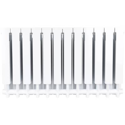 Радиатор алюминиевый Alpha 500 12 секций Qну=2220 Вт RAL 9016 (белый) Ogint, Количество секций: 12, изображение 5